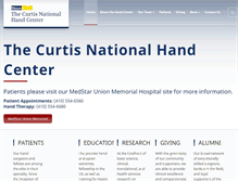 Tablet Screenshot of curtishand.com